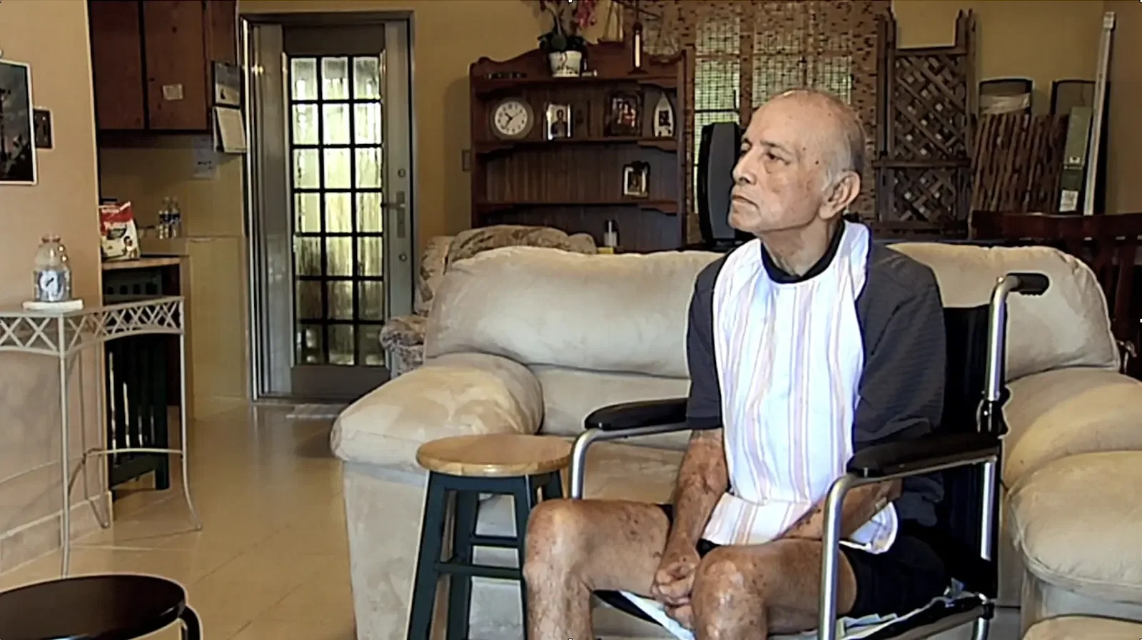 Researcher being interviewed on television